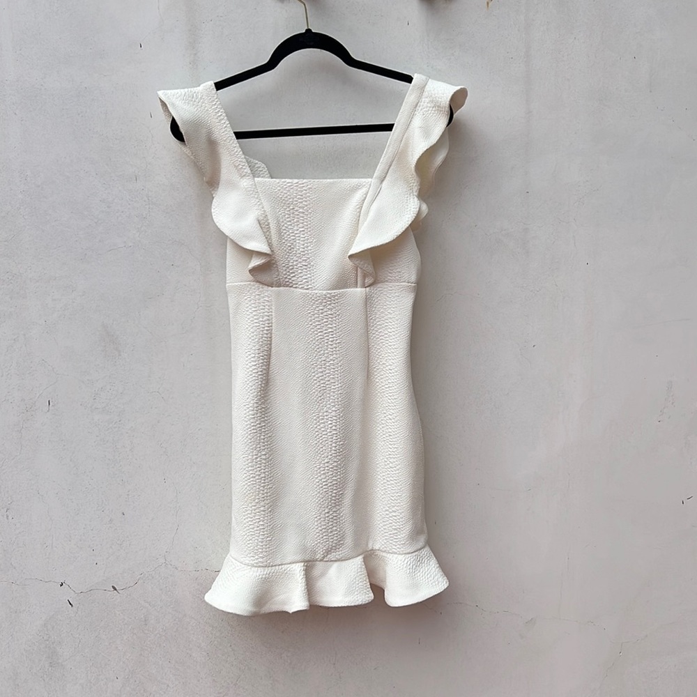 White cocktail dress